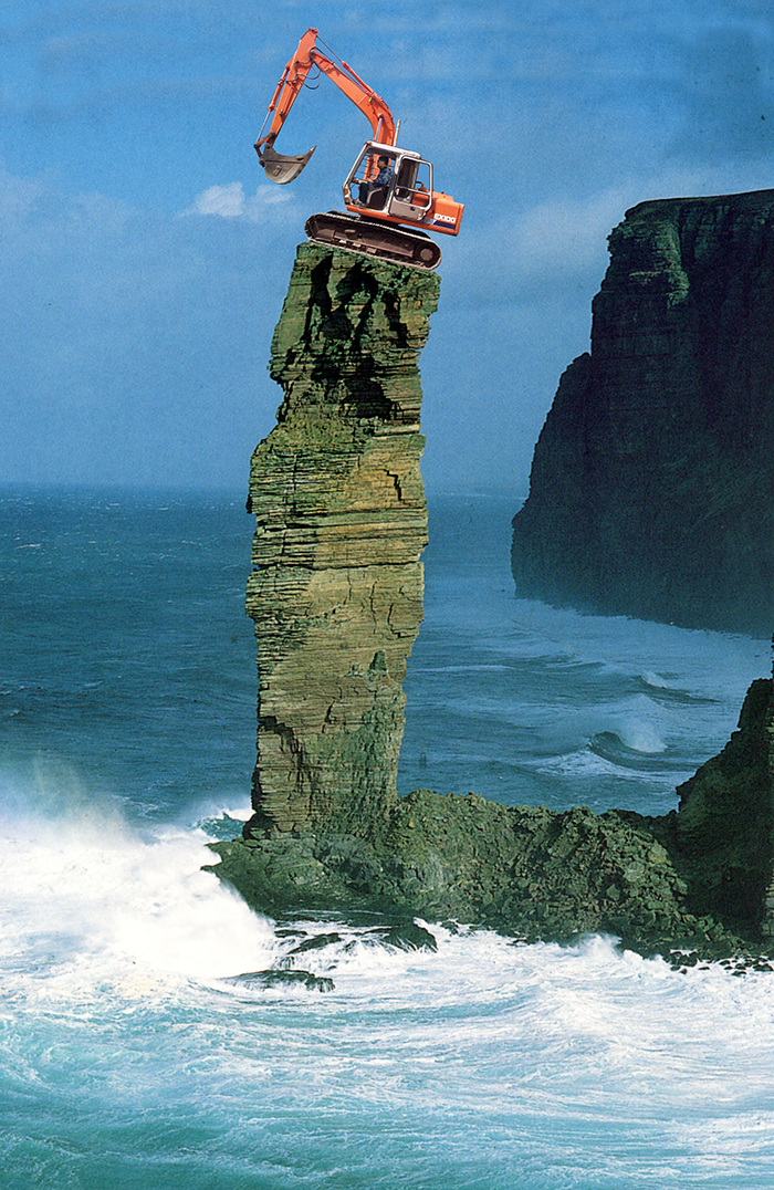 Digger on the Old Man of Hoy