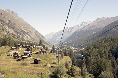 Zermatt - Schwarzsee cable car
